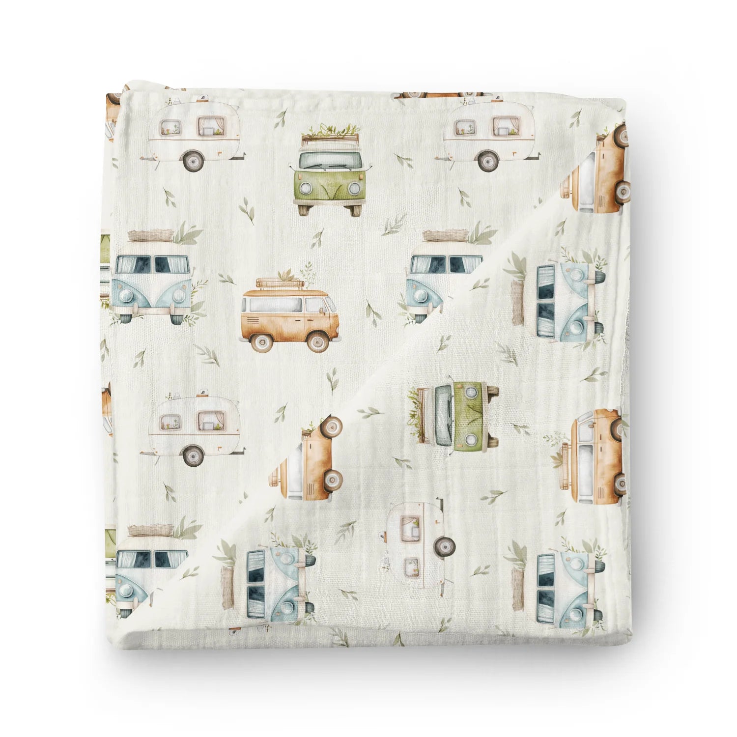 Couverture mousseline de bambou - Camper boho
