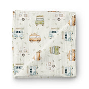Couverture mousseline de bambou - Camper boho