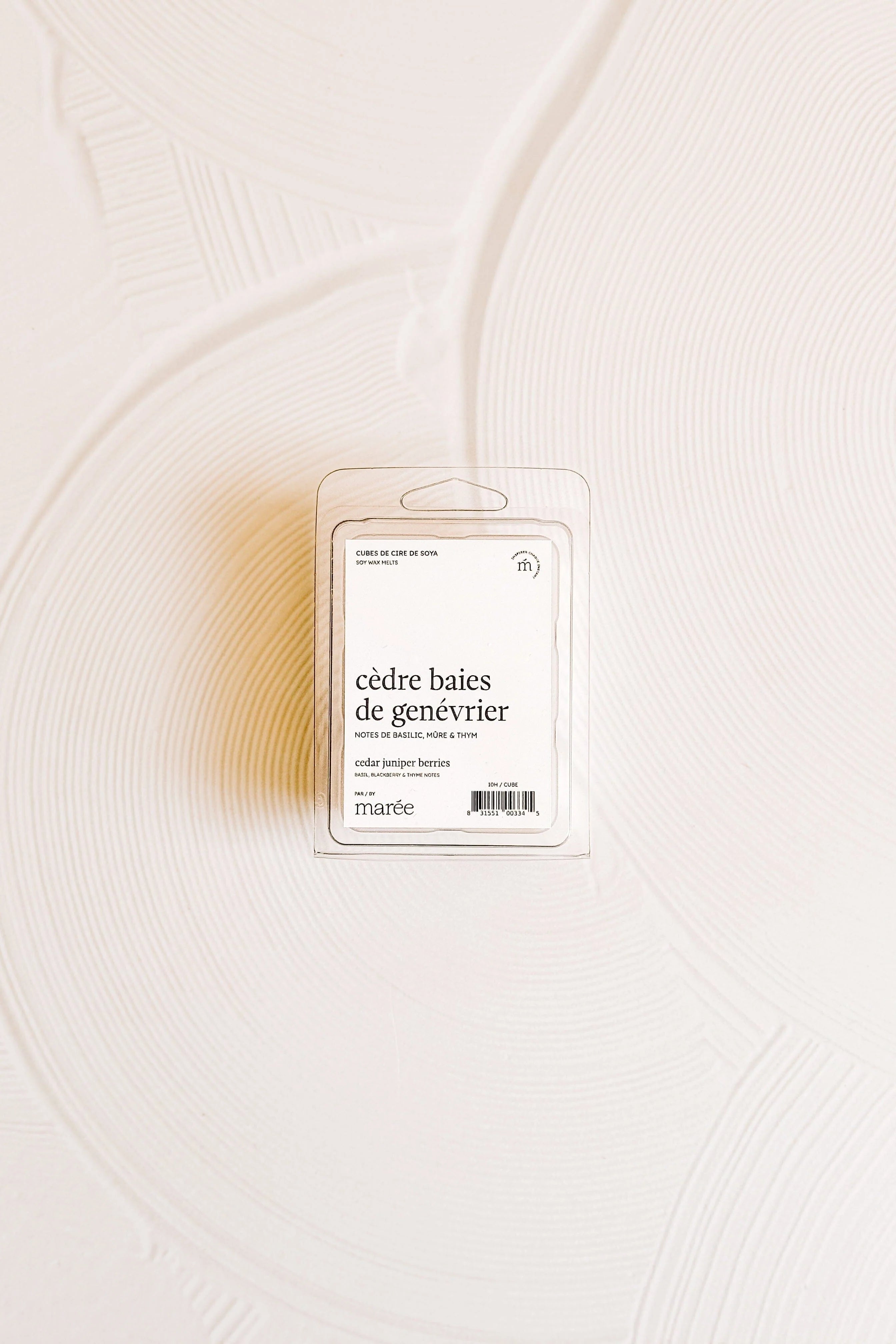 Cubes de cire - Cèdre baies de genévrier