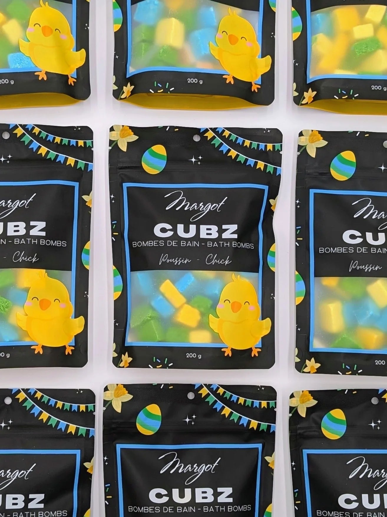 CUBZ Poussin - Cubes Effervescents pour le Bain