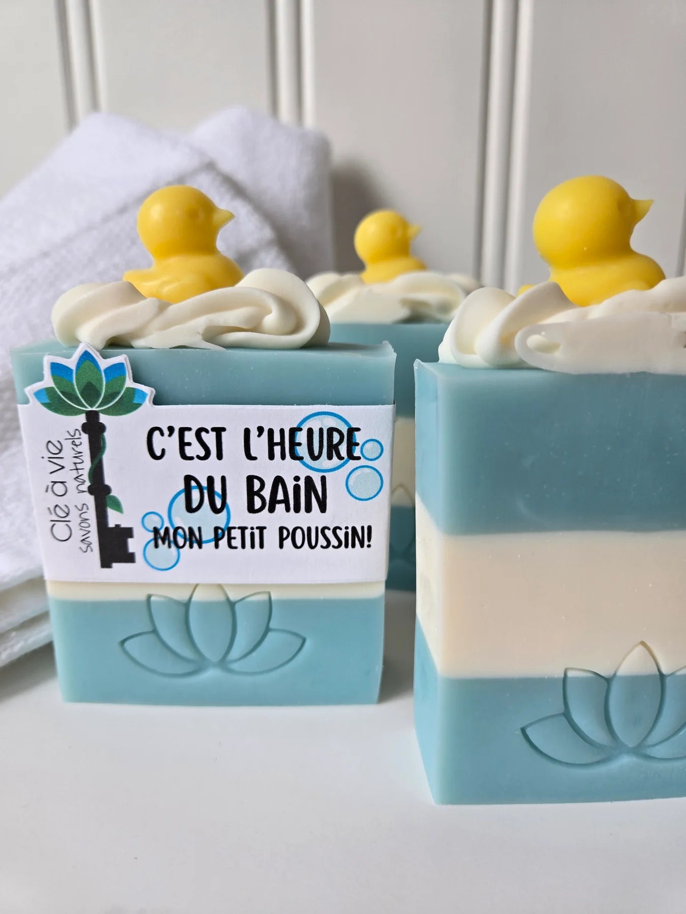 Savon - C'est l'heure du bain mon petit poussin!