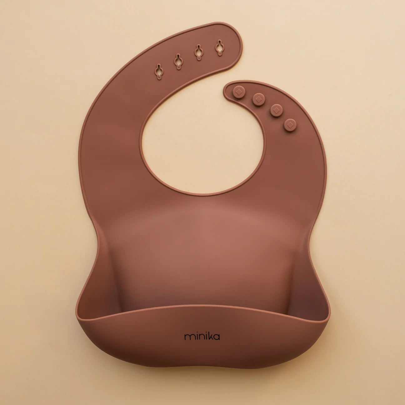 Bavette de silicone - Cacao