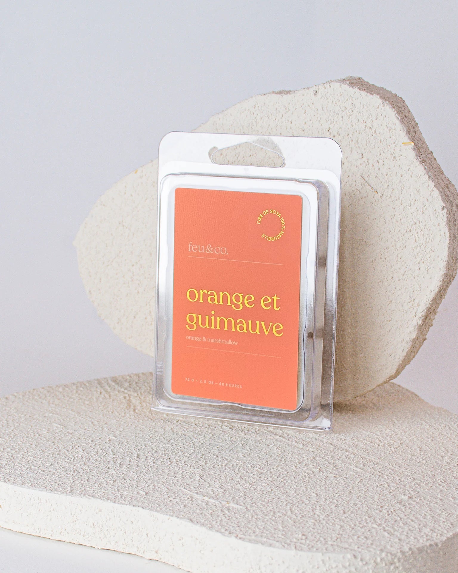 Cubes de cire - Orange et guimauve