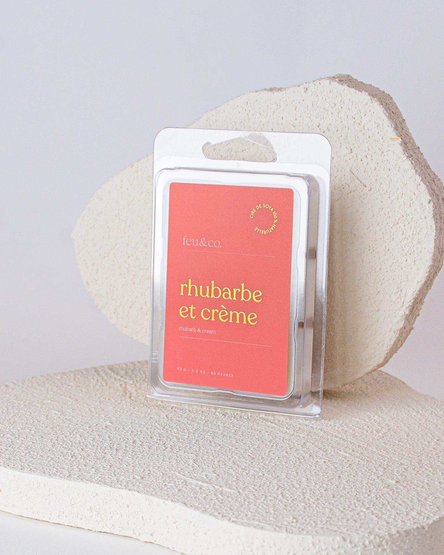 Cubes de cire - Rhubarbe et crème