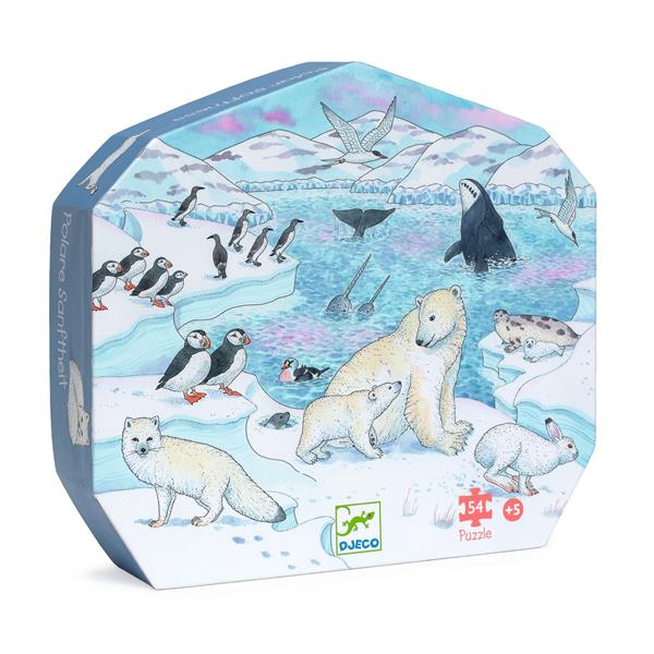 Casse-tête - Puzzle silhouette / Douceur polaire - 54 pcs