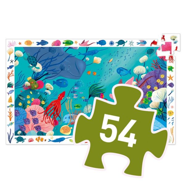 Casse-tête d'observation - Puzzle observation / Aquatique / 54 pcs