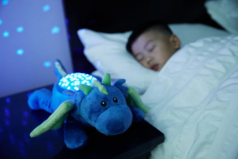 Veilleuse projecteur en peluche dragon
