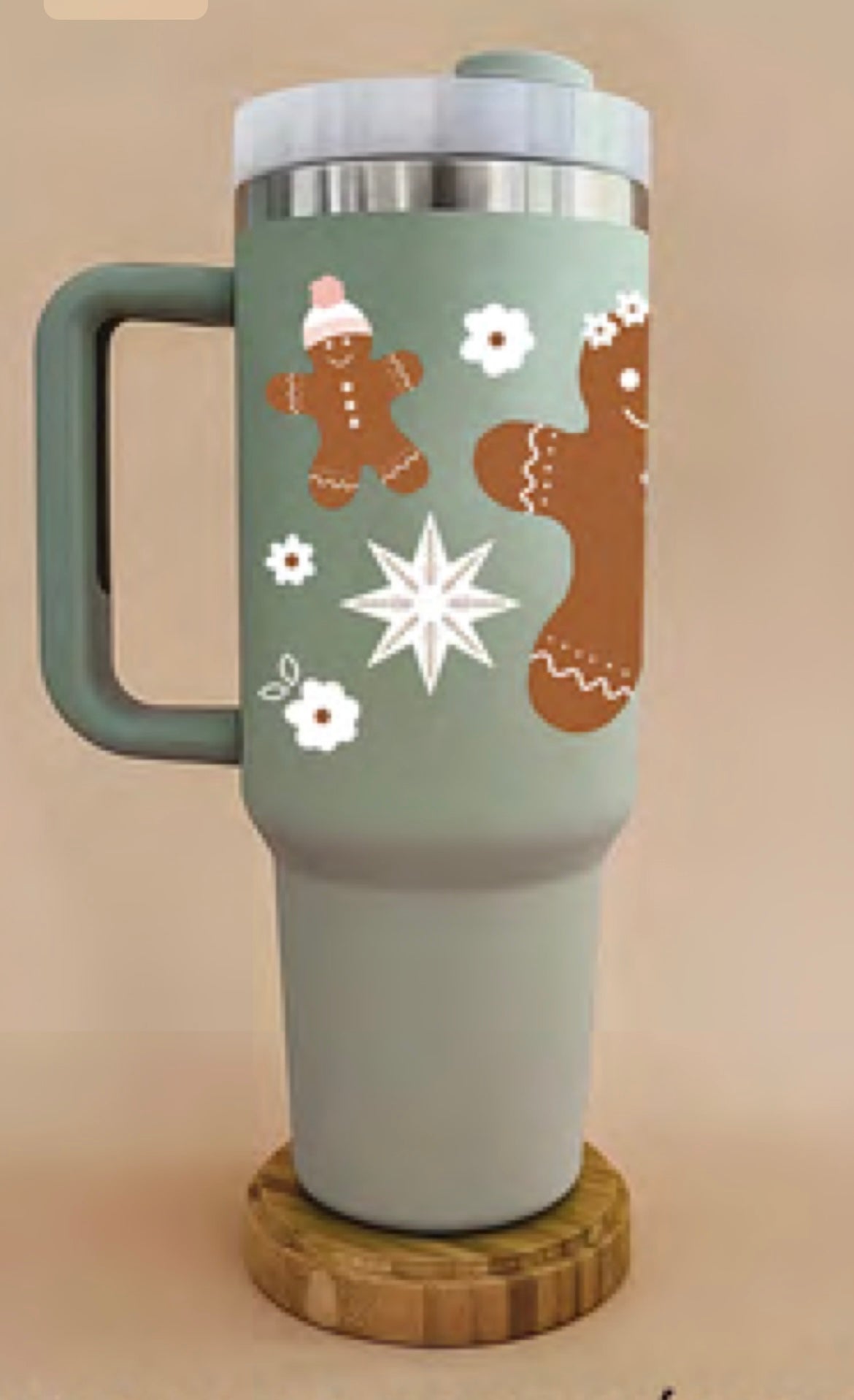 Gobelet thermos 40oz - Sauge biscuit pain d'épice