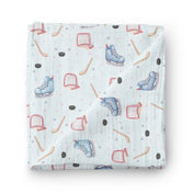 Couverture mousseline de bambou - Hockey