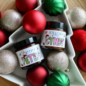 Bougie mini « Joyeuses FÊTES » Avec prénom personnalisé