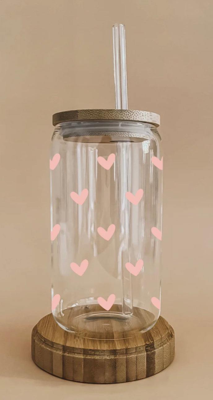 Verre Boho - Coeurs