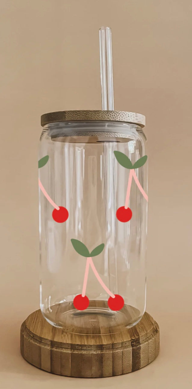 Verre Boho - Cerises