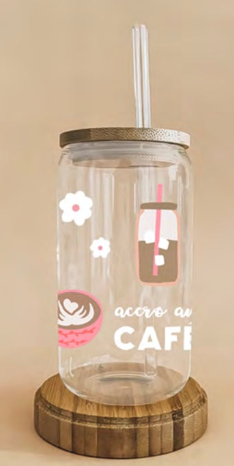Verre Boho - Accro au café