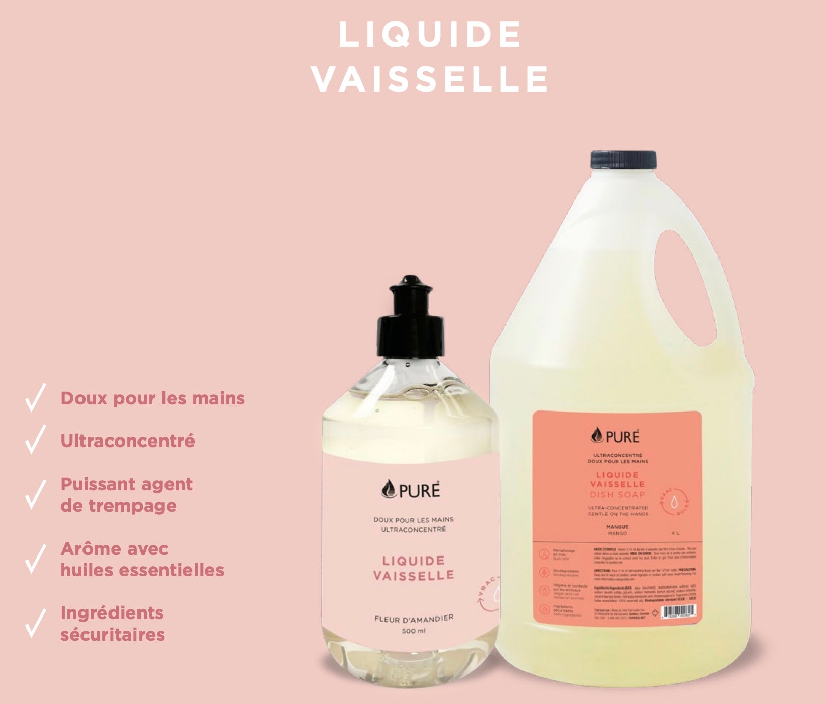 Liquide à vaisselle -  Amandier