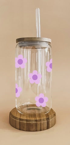 Verre Boho - Daisy mauve