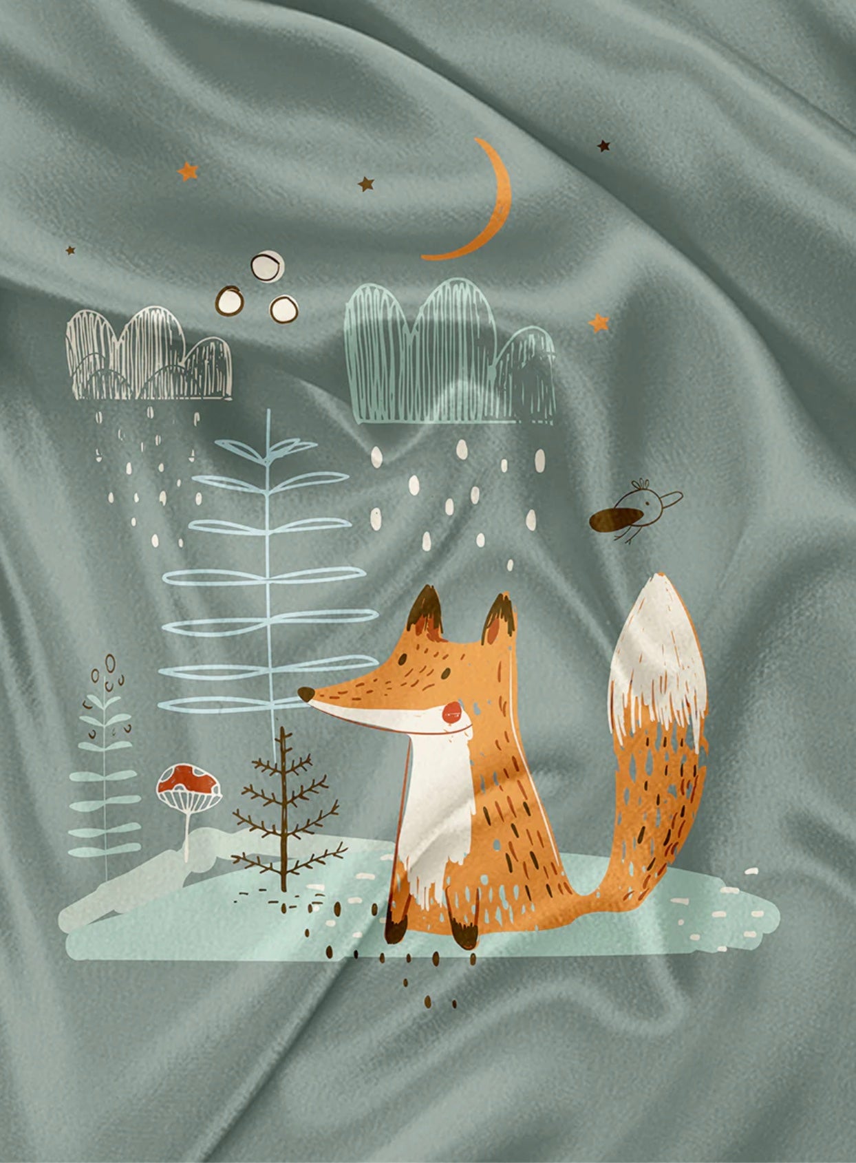 Serviette de plage polyvalente - Petit renard dans la forêt