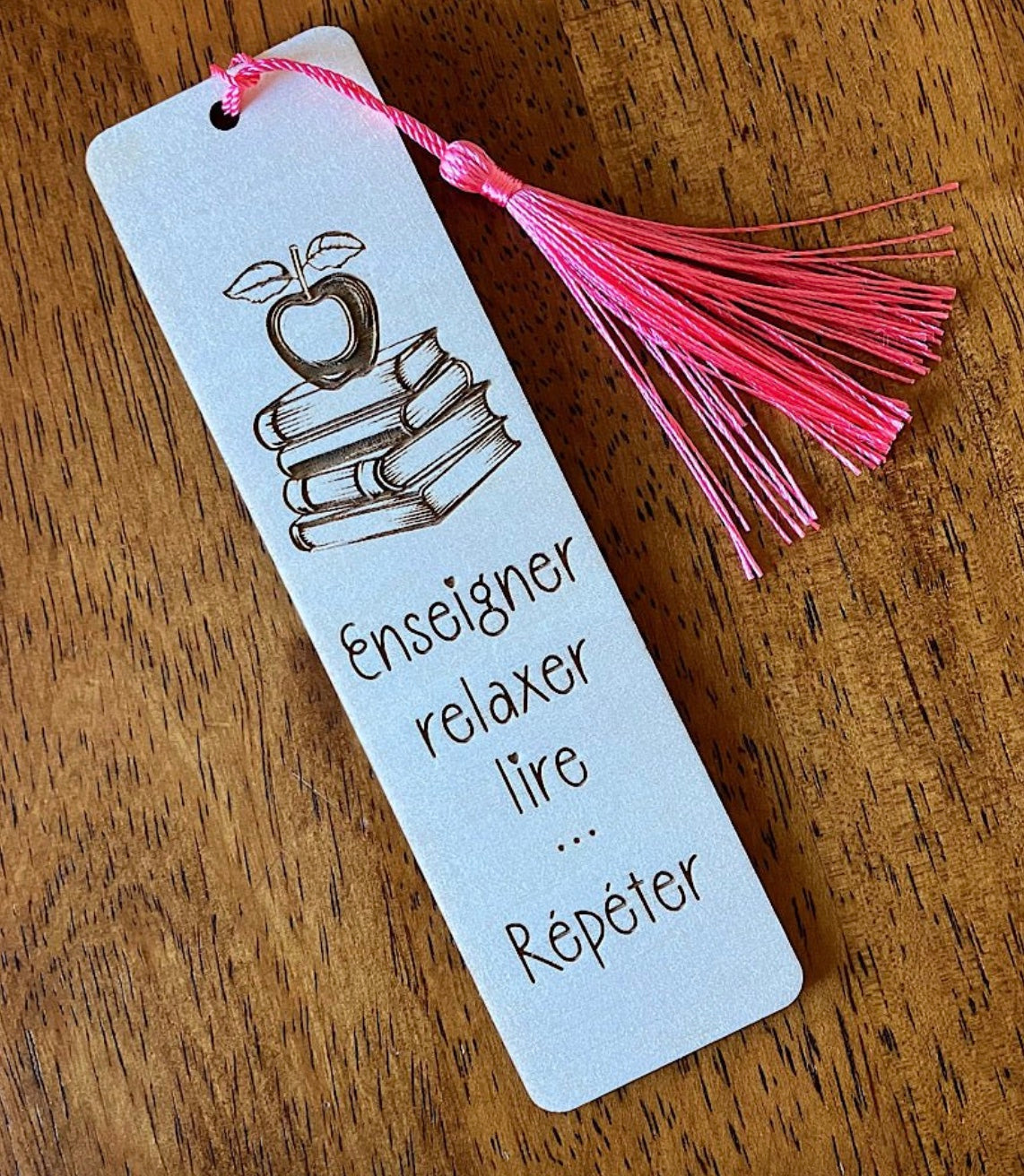 Signet en bois - Enseigner, relaxer