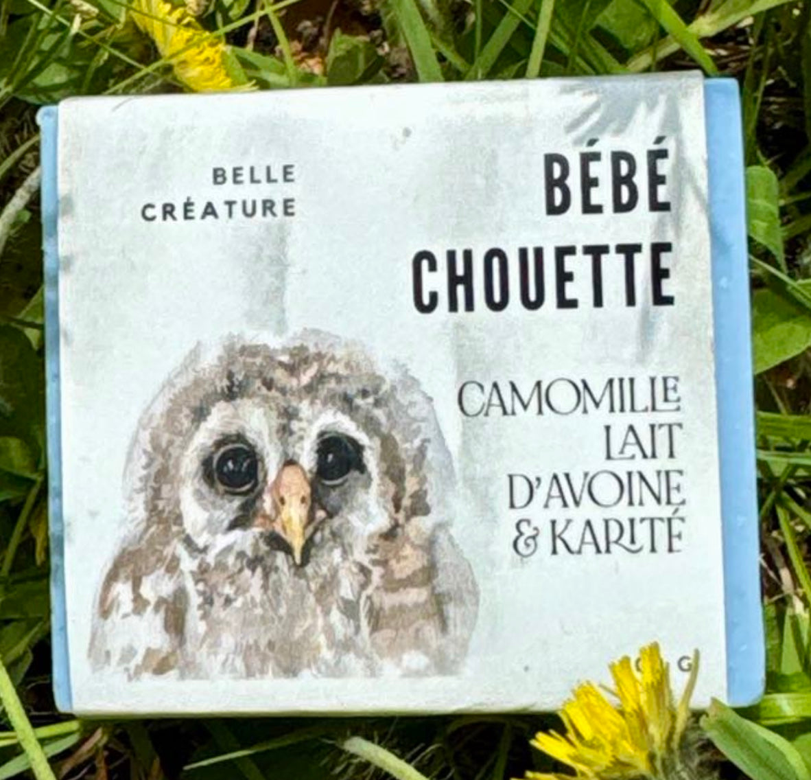 Savon - Bébé Chouette - Camomille, lait d'avoine et karité (sans fragrance)