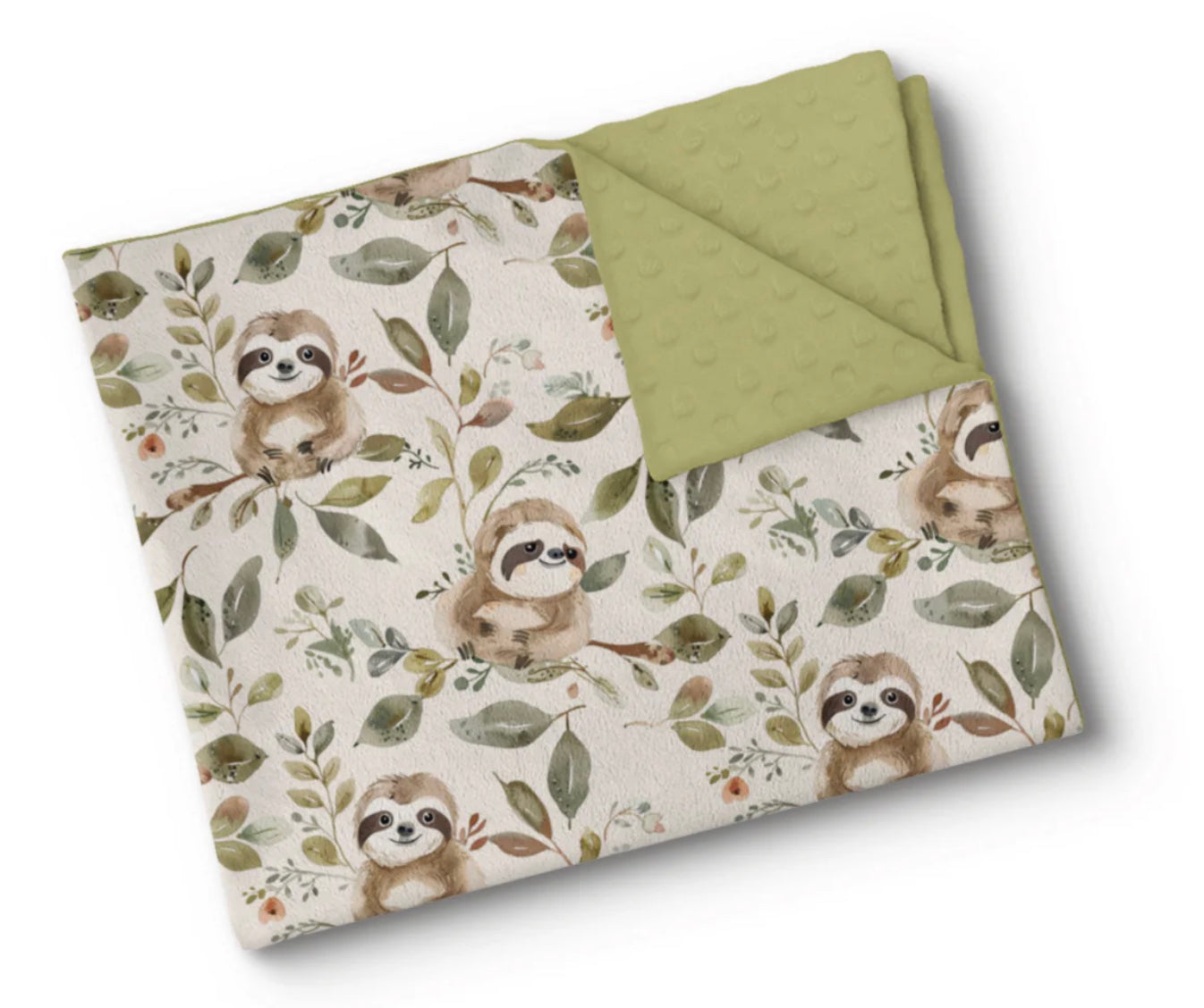 Couverture en minky - Petit paresseux