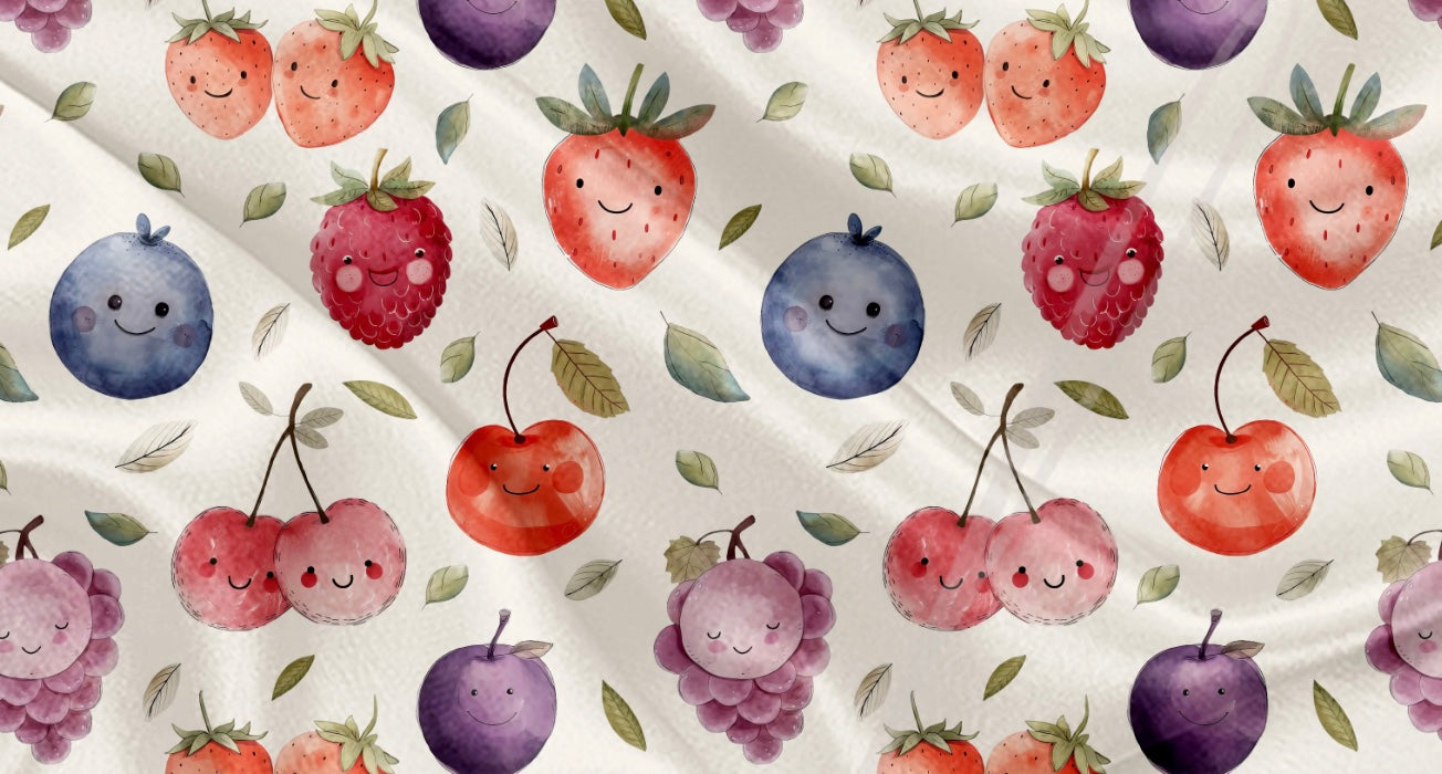 Couverture mousseline de bambou - Jardin de petits fruits
