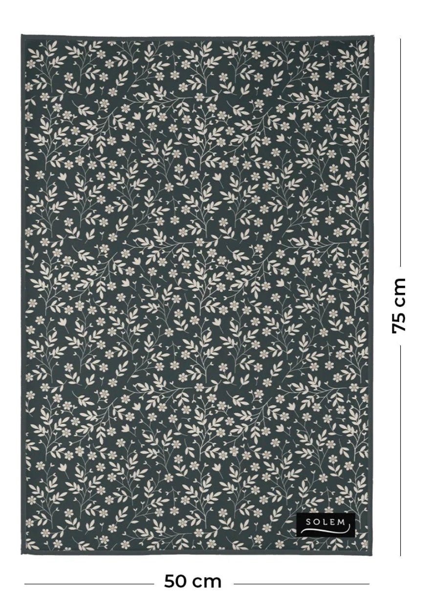 Linges à vaisselle Fleurs de velours (lot de 2)