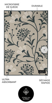 Linges à vaisselle Fleurs de velours (lot de 2)