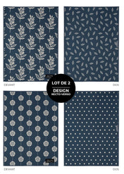 Linges vitres et miroirs - Linge vitres et miroirs Horizon nocturne (lot de 2)