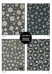 Linges vitres et miroirs - Linge vitres et miroirs Ombre de lin (lot de 2)