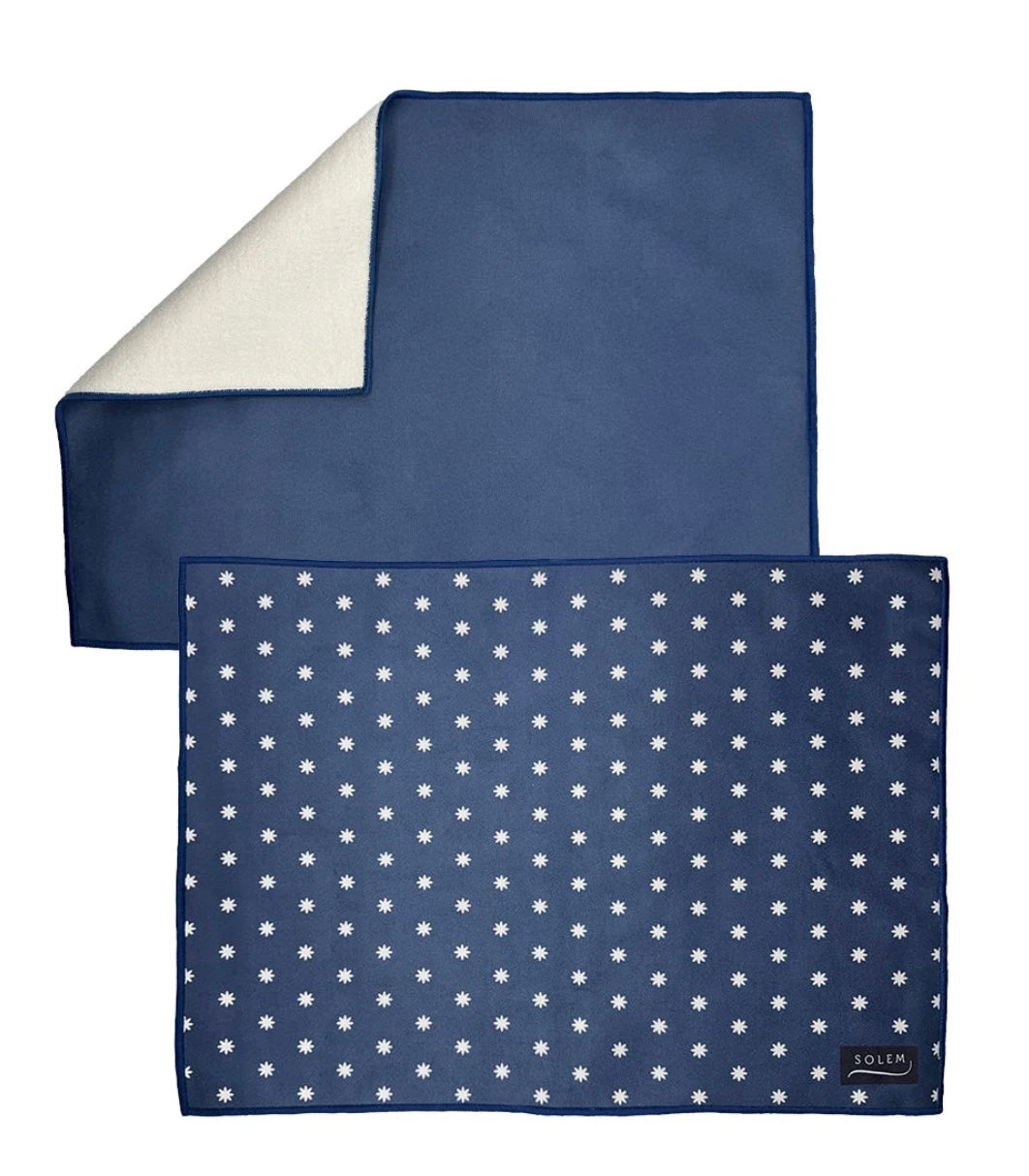 Tapis de séchage pour vaisselle Marine Fleurie (lot de 2)