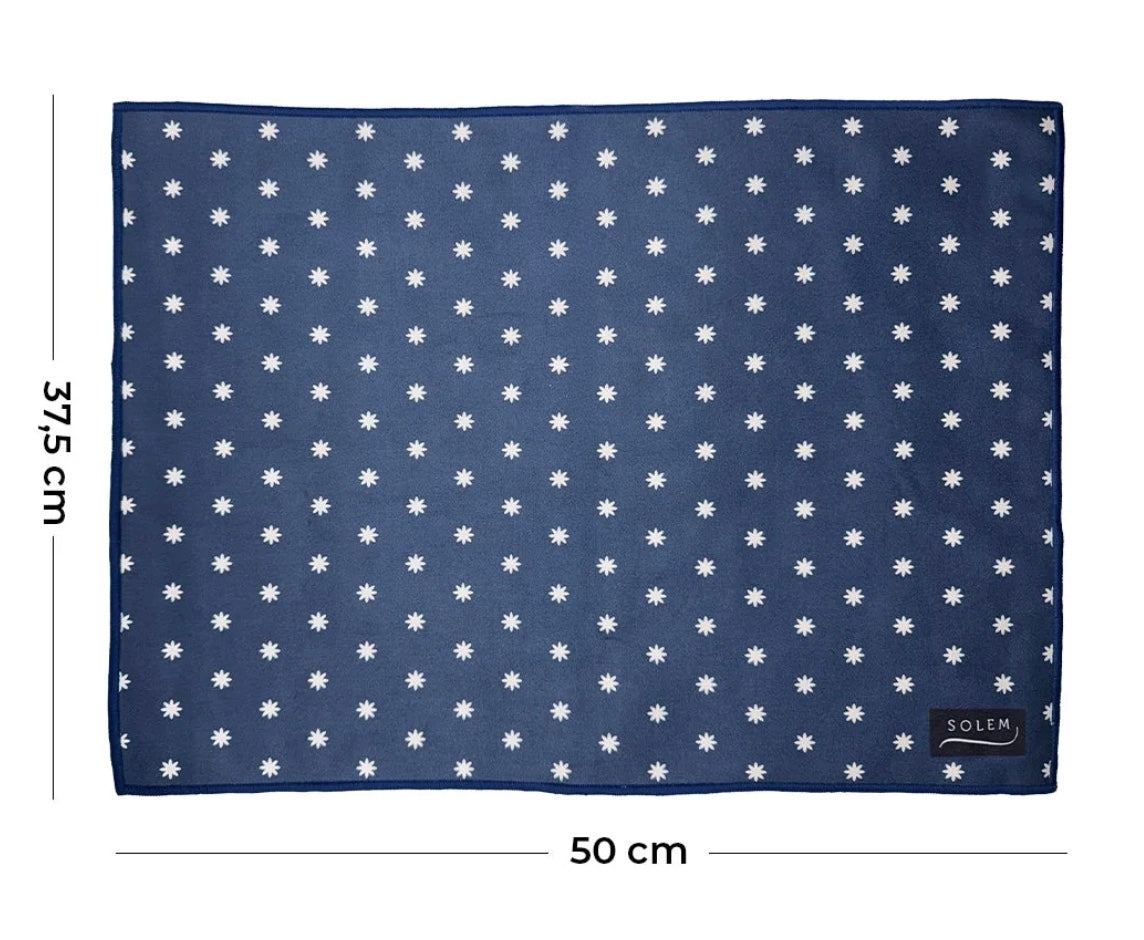 Tapis de séchage pour vaisselle Marine Fleurie (lot de 2)