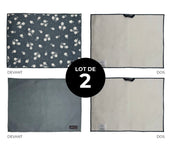 Tapis de séchage pour vaisselle - Ombre Florale (lot de 2)