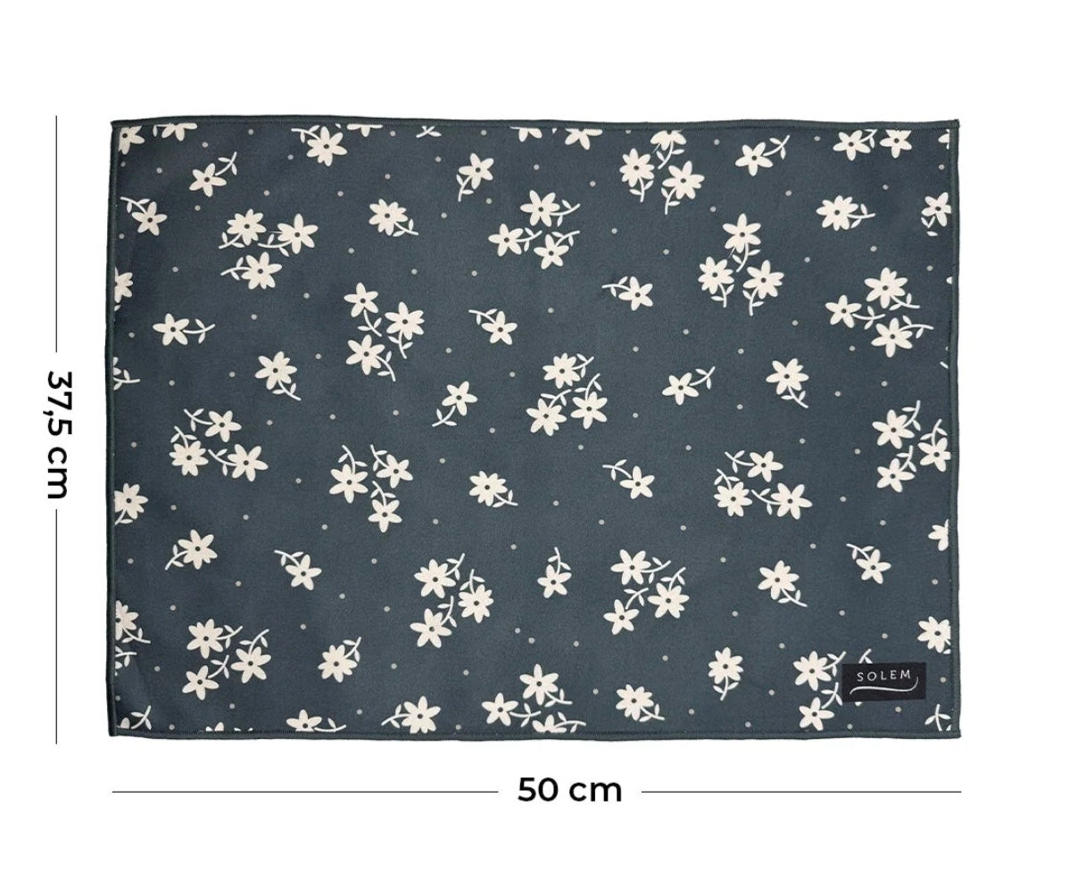 Tapis de séchage pour vaisselle - Ombre Florale (lot de 2)