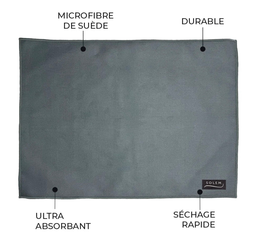 Tapis de séchage pour vaisselle - Ombre Florale (lot de 2)