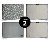 Tapis de séchage pour vaisselle - Fleur de sauge (lot de 2)
