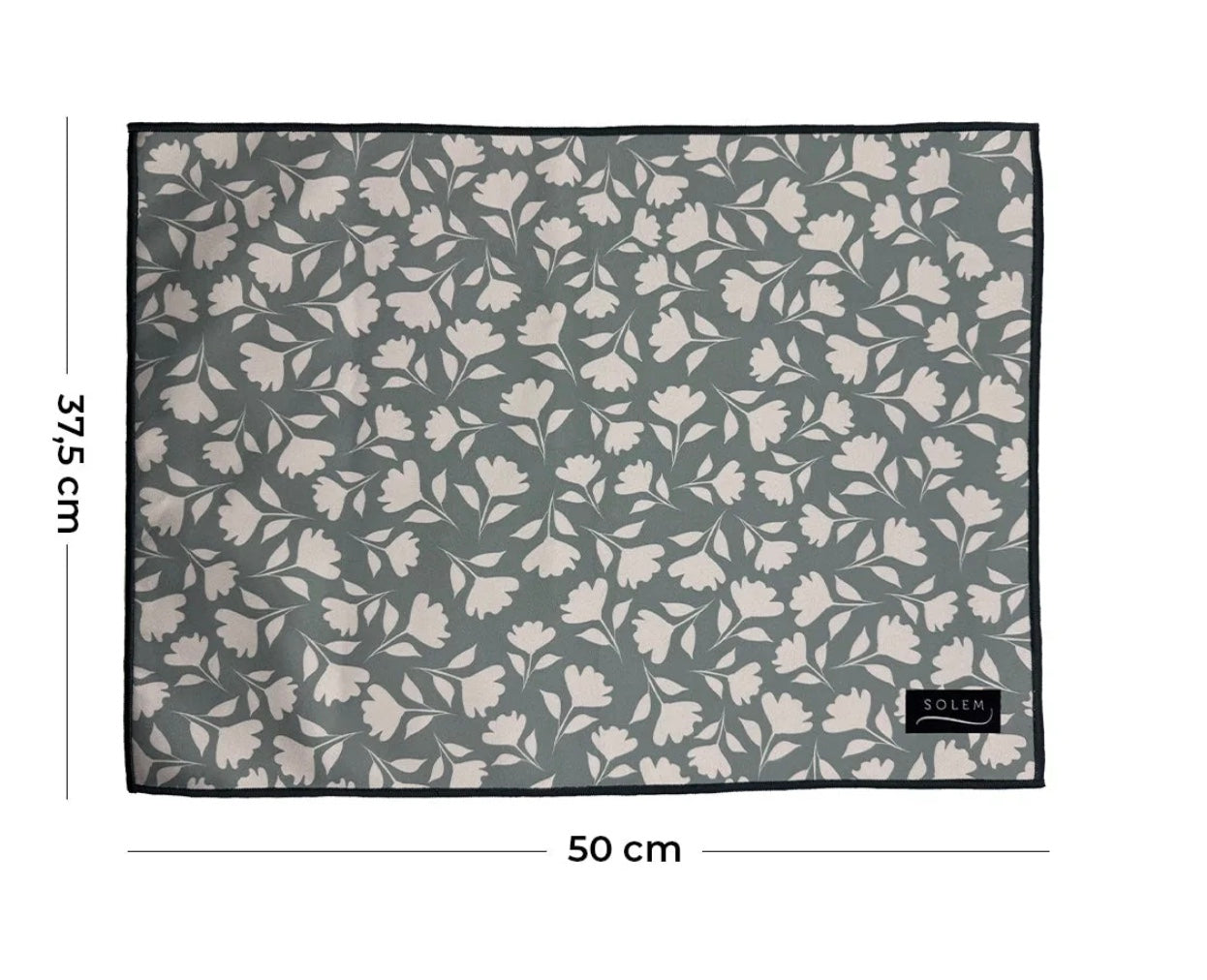 Tapis de séchage pour vaisselle - Fleur de sauge (lot de 2)