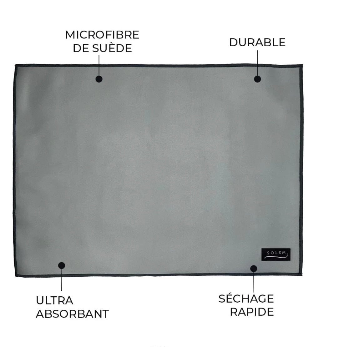 Tapis de séchage pour vaisselle - Fleur de sauge (lot de 2)