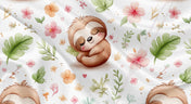 Couverture en minky - Sieste au jardin tropical