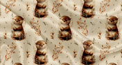 Couverture en minky - Loutre crème neutre