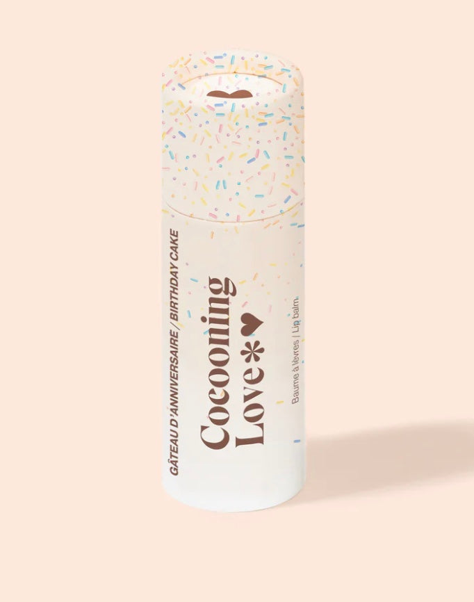 Baume à lèvres végane - Gâteau d'anniversaire