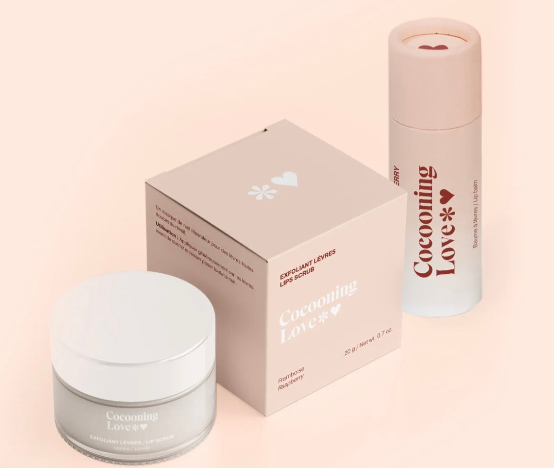Coffret baume + exfoliant à lèvres Framboise