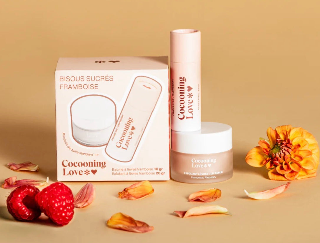 Coffret baume + exfoliant à lèvres Framboise