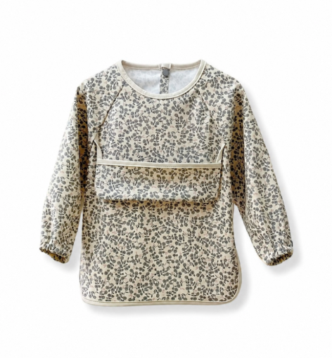 Bavette imperméable à manches longues – Fleurs antiques