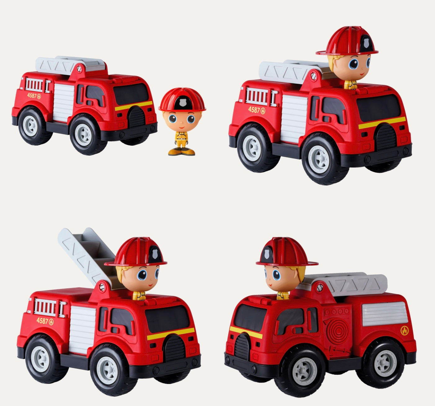 Camion de Pompier avec Figurine