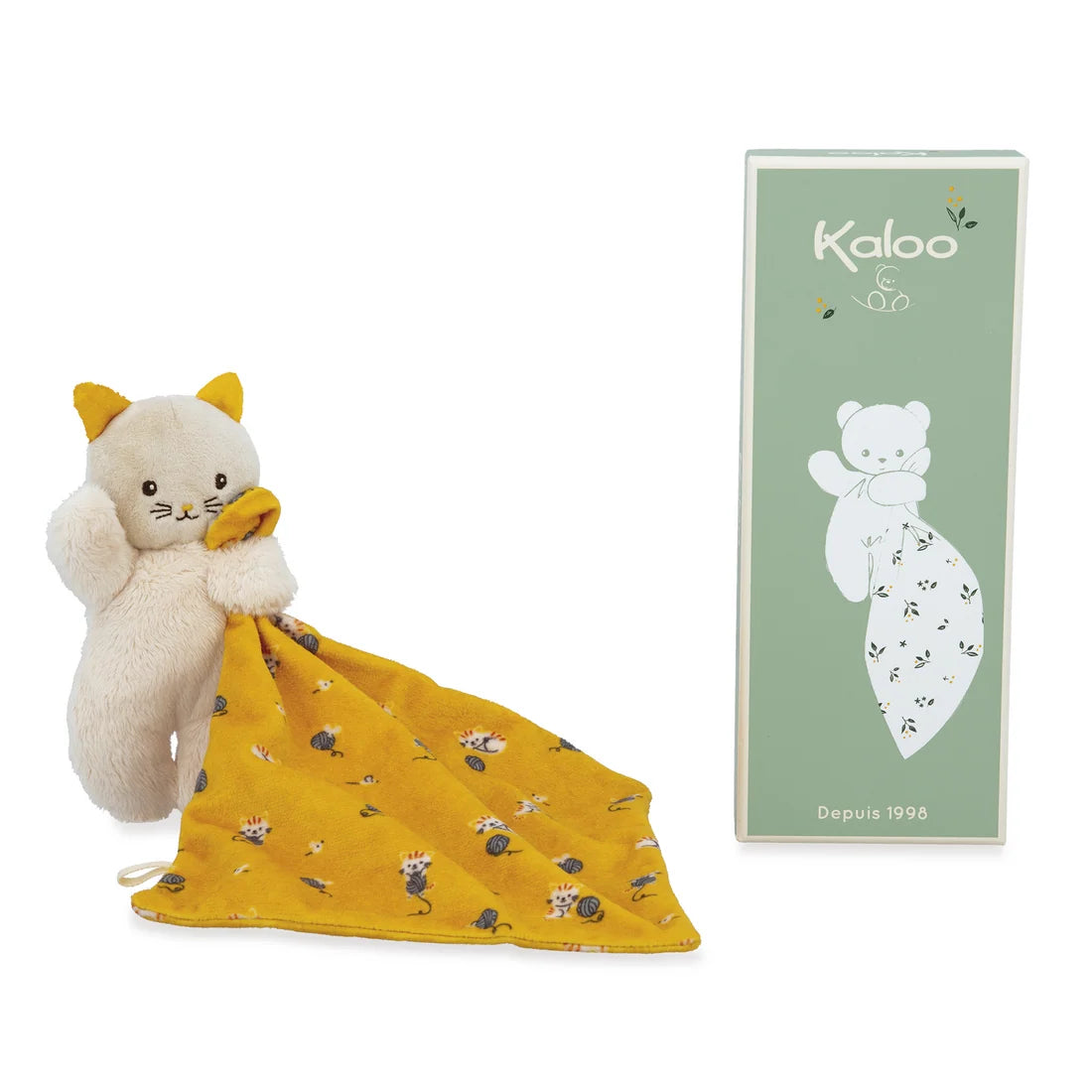 Doudou chat Carré douceur - Kaloo