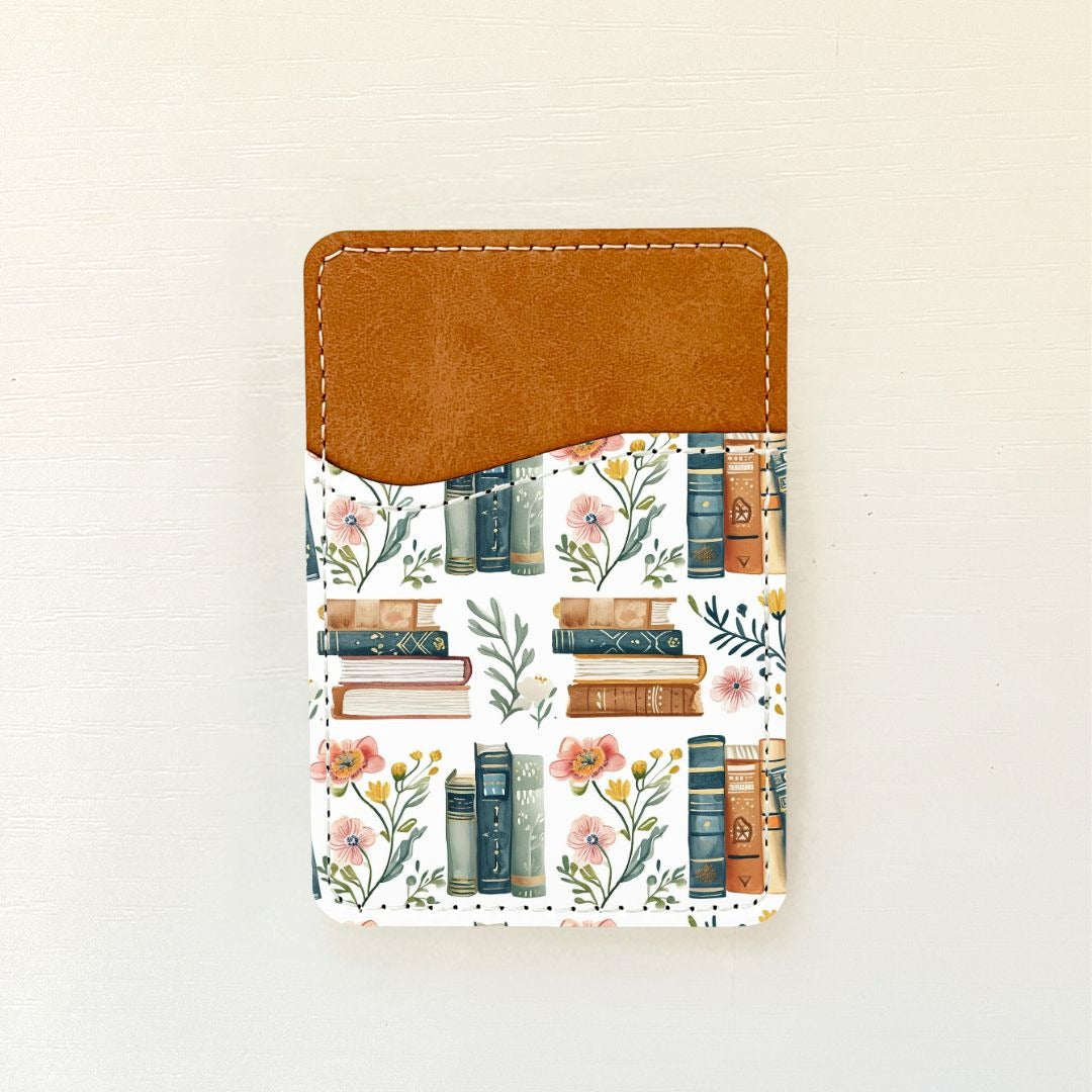 Porte-cartes en cuir à motif