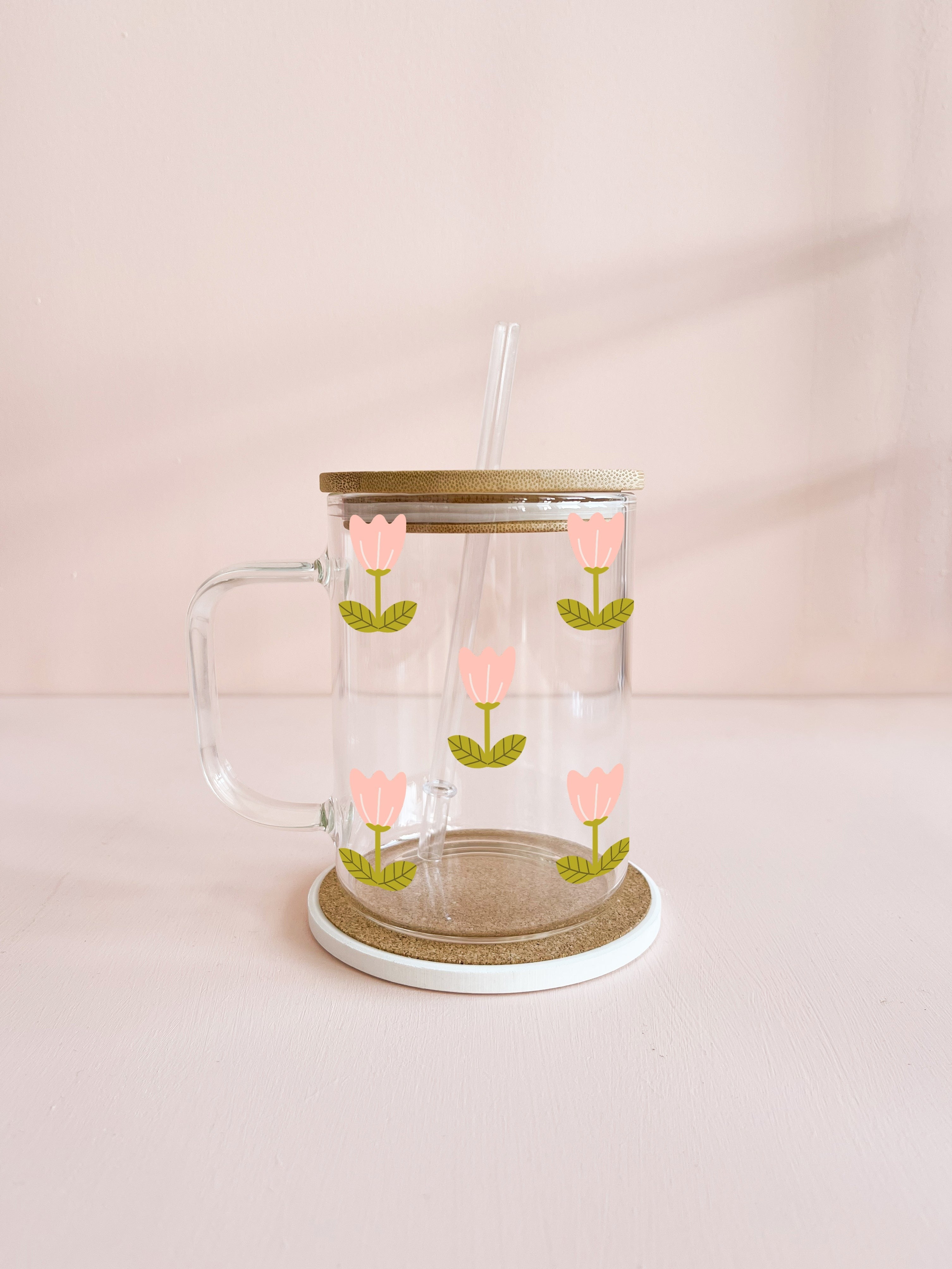 Tasse boho - Tulipes roses
