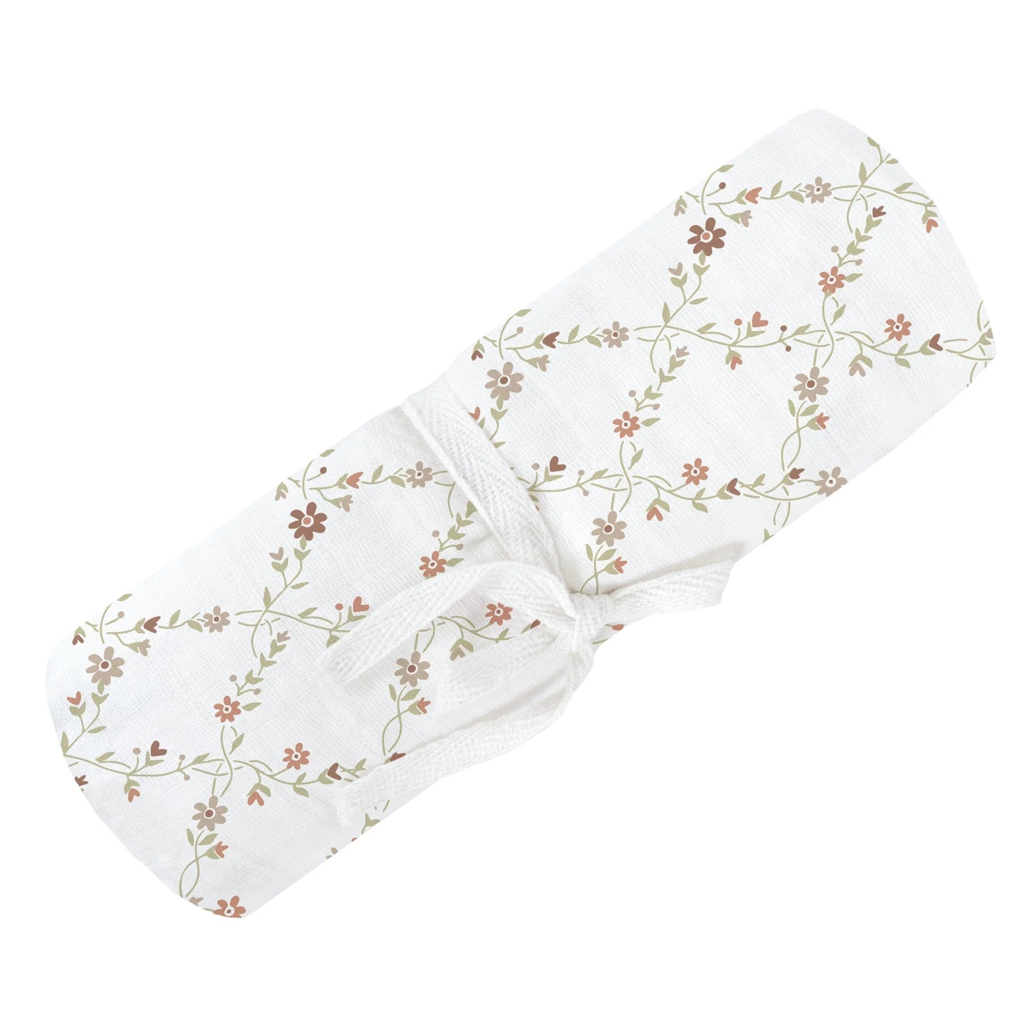 Couverture mousseline de coton - Fleurs