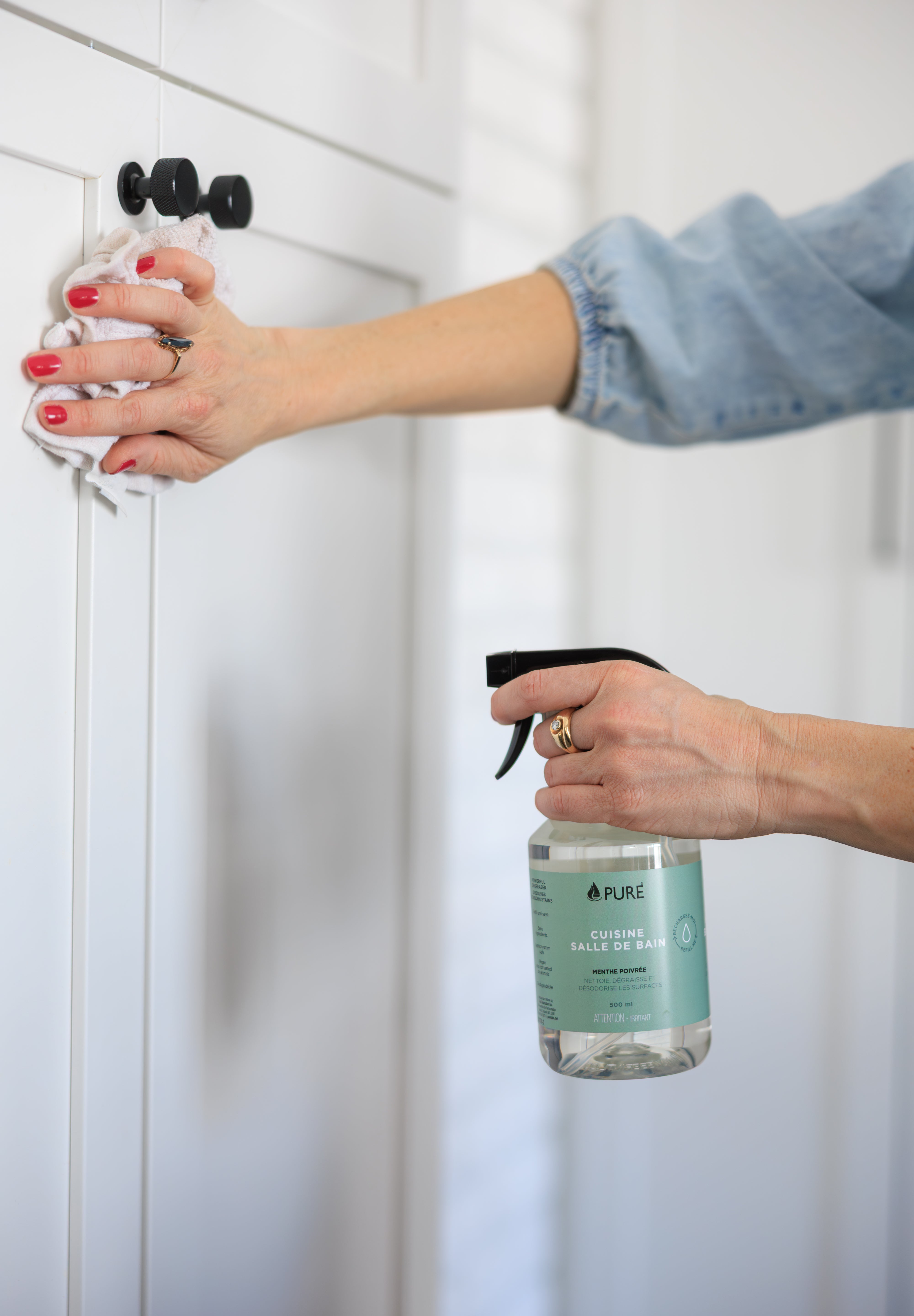 Nettoyant Dégraisseur Cuisine & Salle de Bain - Menthe Poivrée 500ml