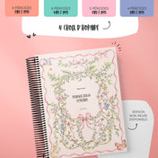 Planificateur pour enseignant 2025-2026 - Entre roses et rubans