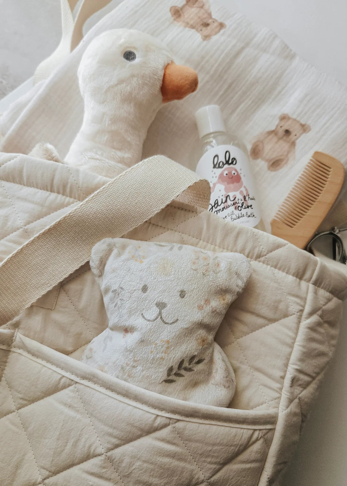 Petit ourson thérapeutique - Pétale- Veille sur Toi